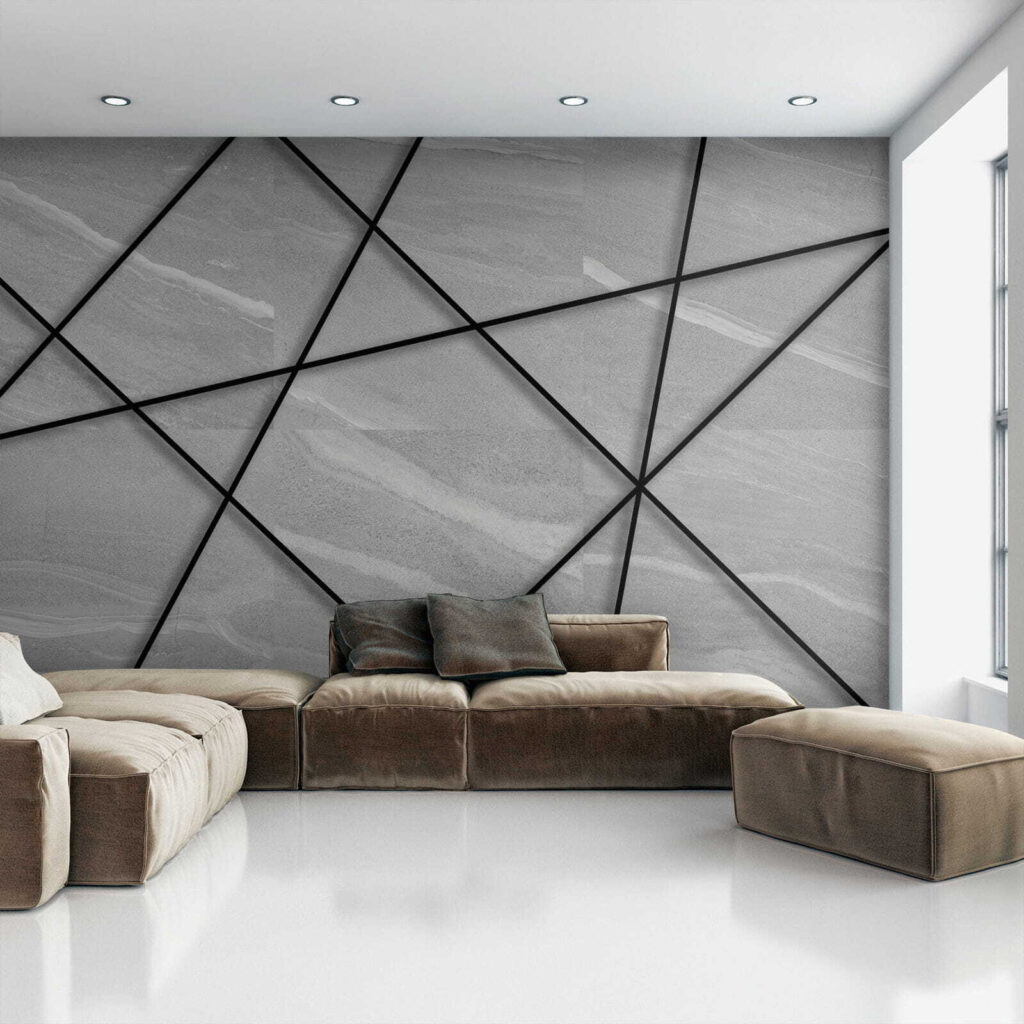 Líneas negras sobre gris — interior 5