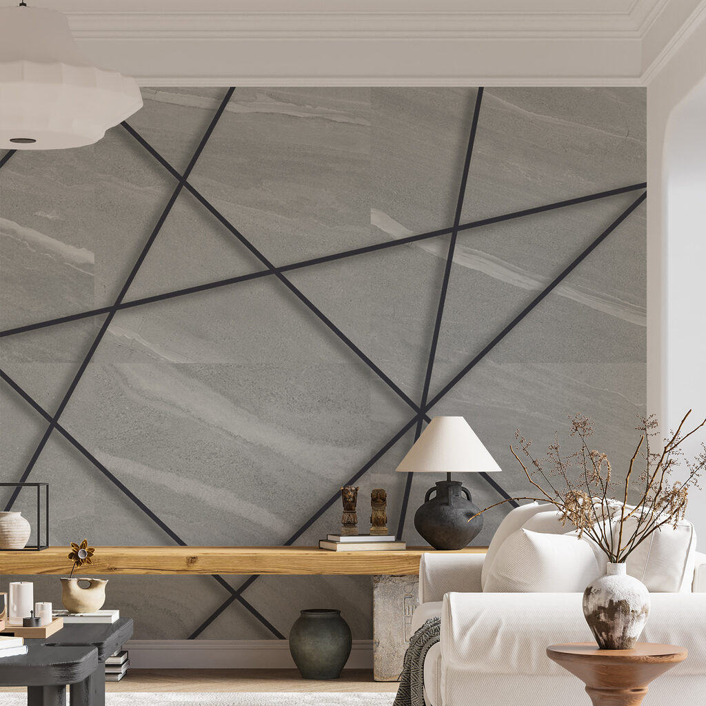Líneas negras sobre gris — interior 10