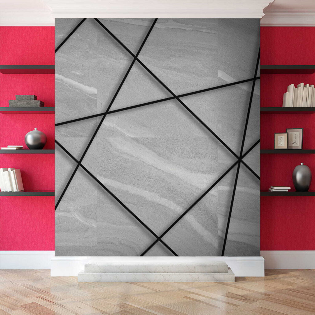 Líneas negras sobre gris — interior 7