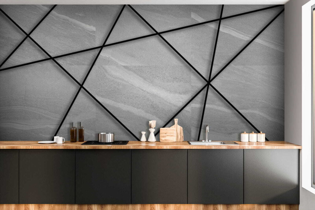 Líneas negras sobre gris — interior 8