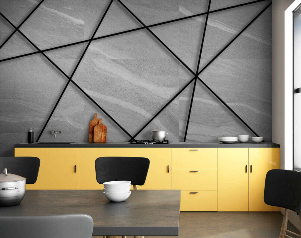 Líneas negras sobre gris — interior 9