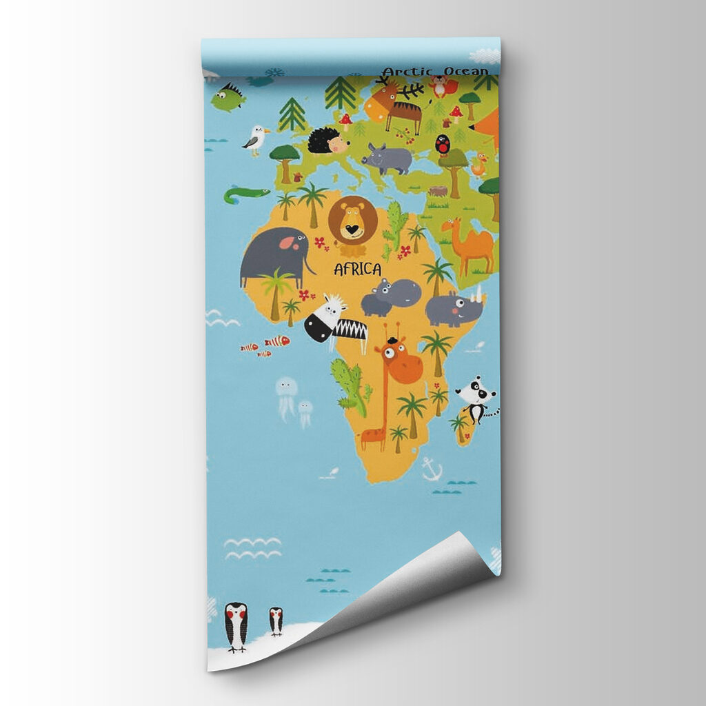 Animales sobre el mapa — vista del producto