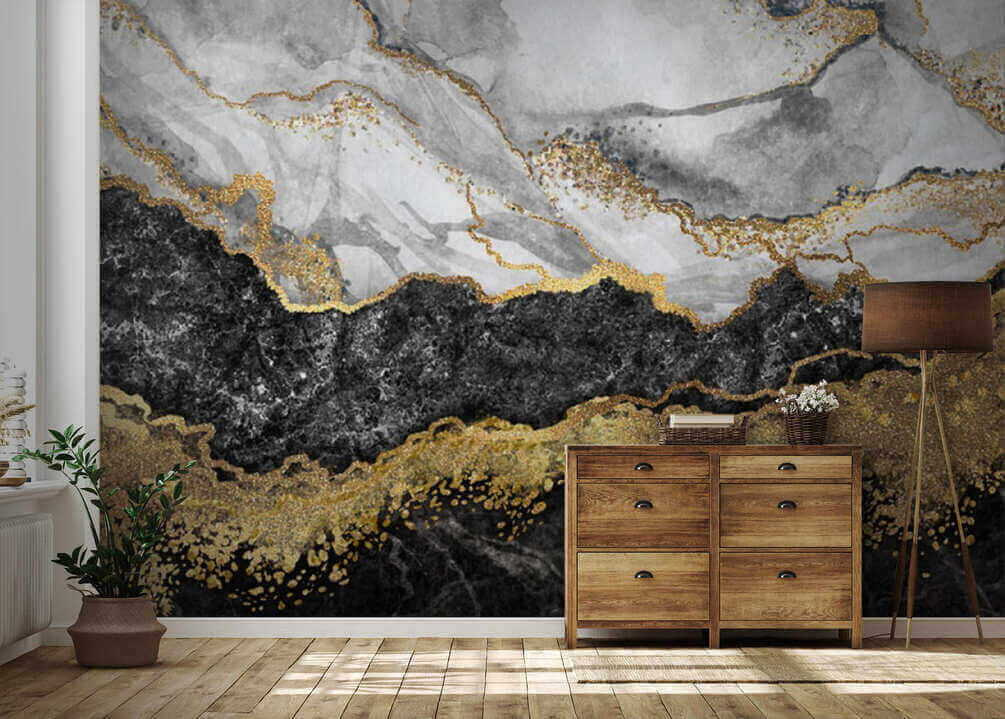 Blanco y negro dorado — interior 3