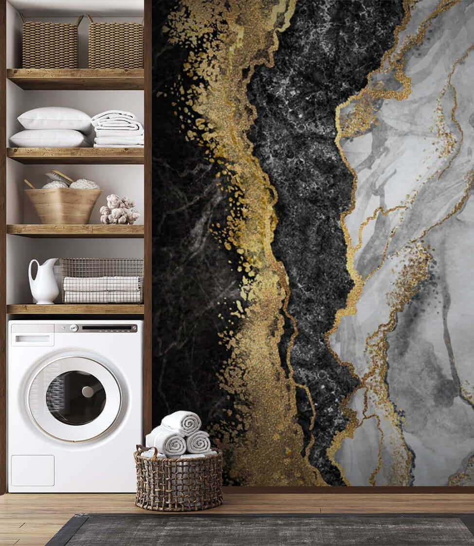 Blanco y negro dorado — interior 1