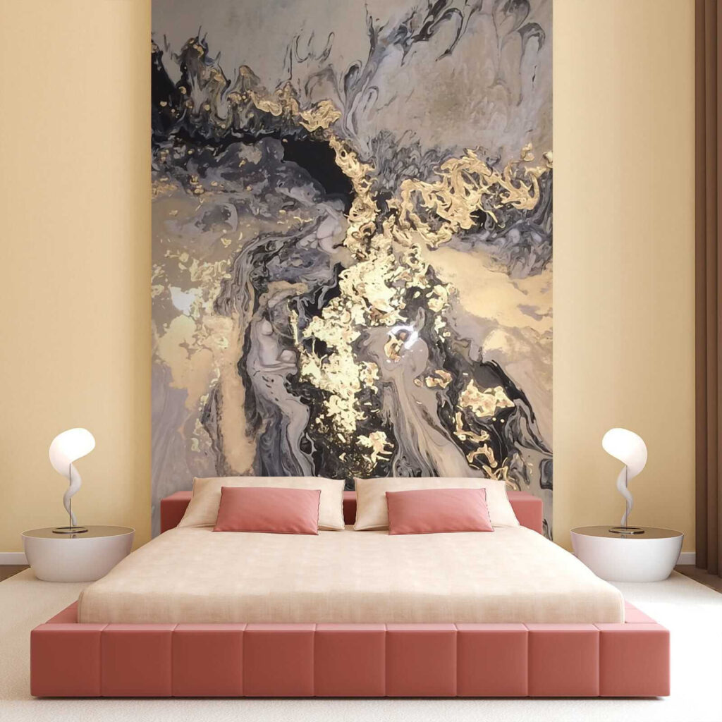 Pintura negra y dorada — interior 2