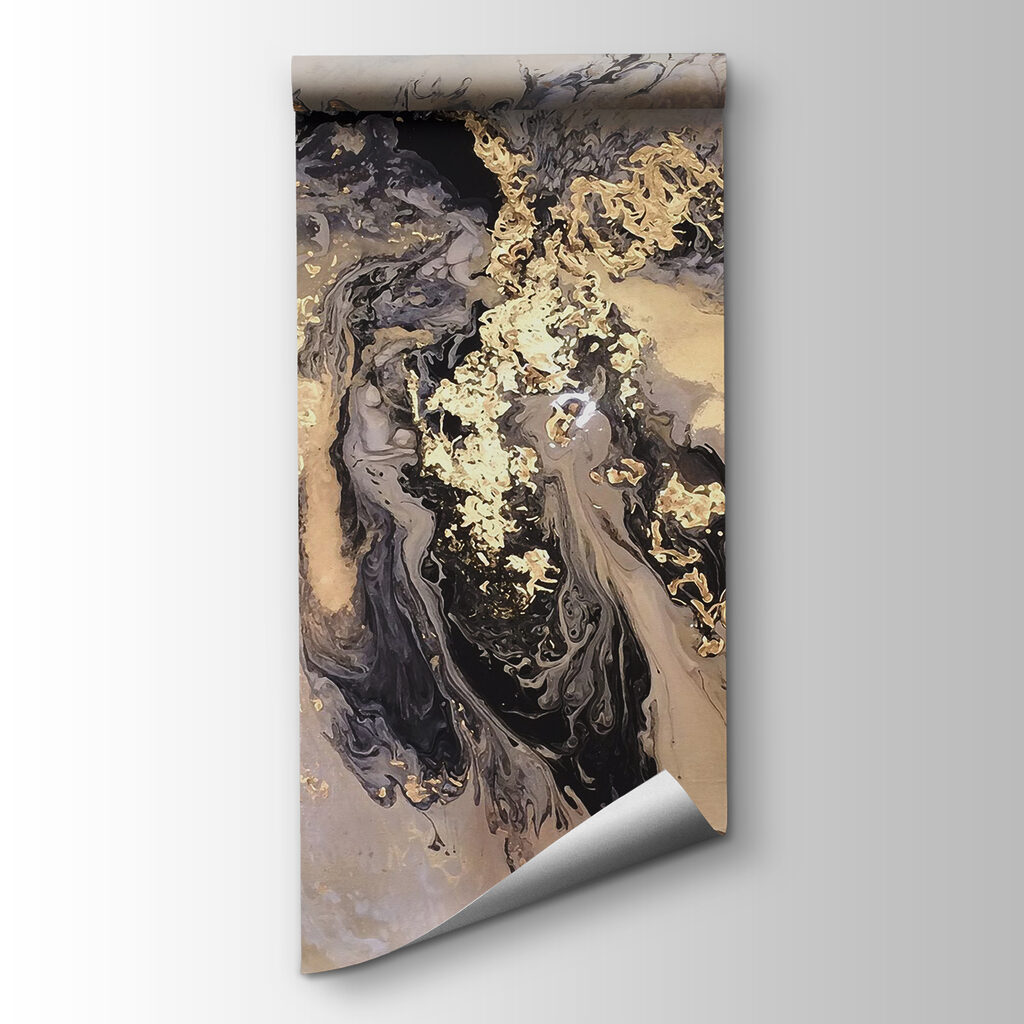 Pintura negra y dorada — vista del producto