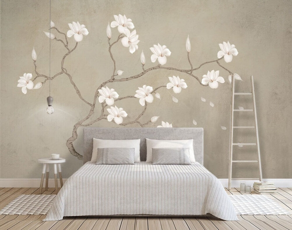 Rama curva sobre beige — interior 1