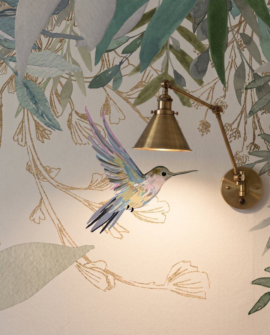 Marco de hojas — detalle