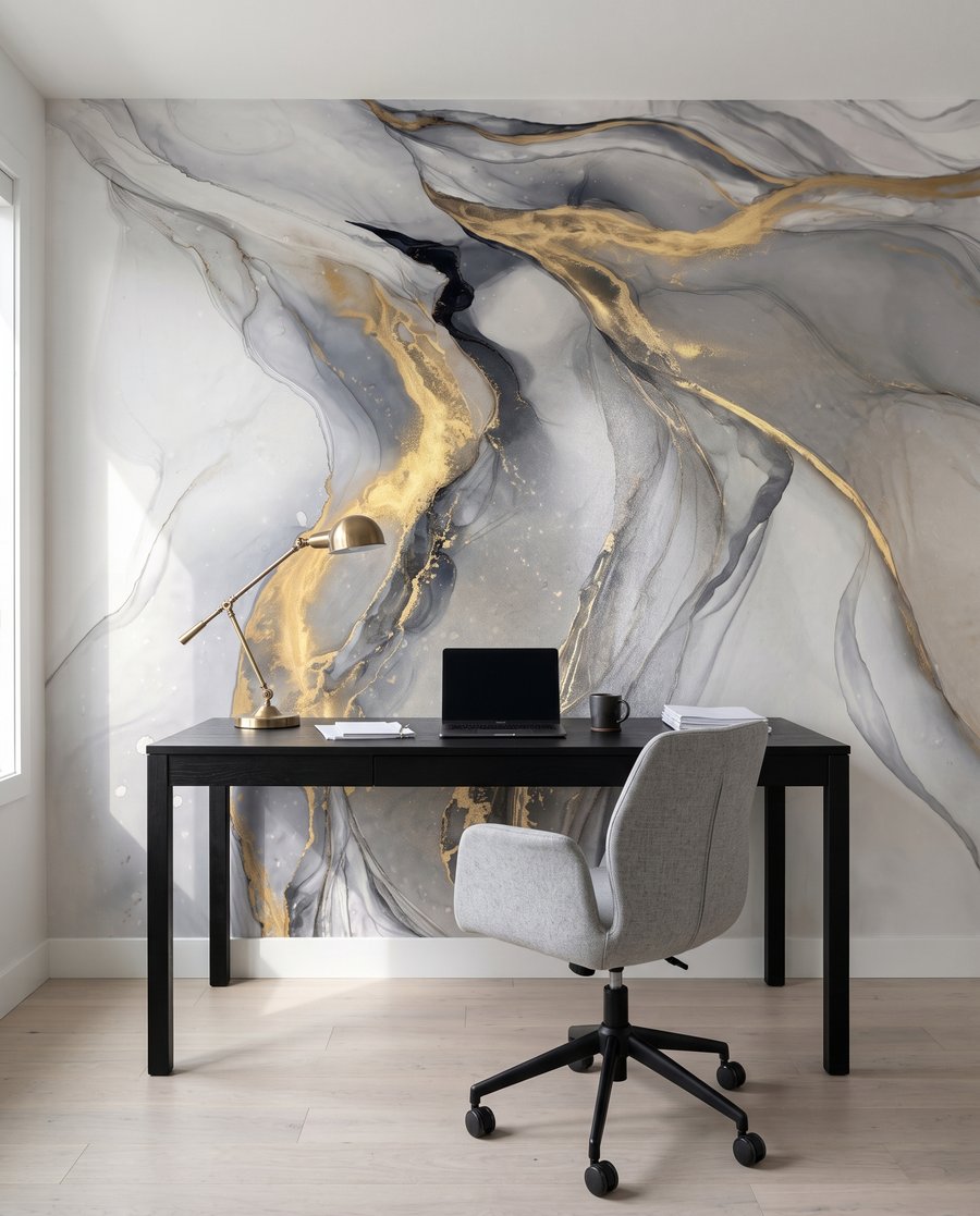 Vetas doradas fluidas — interior 6