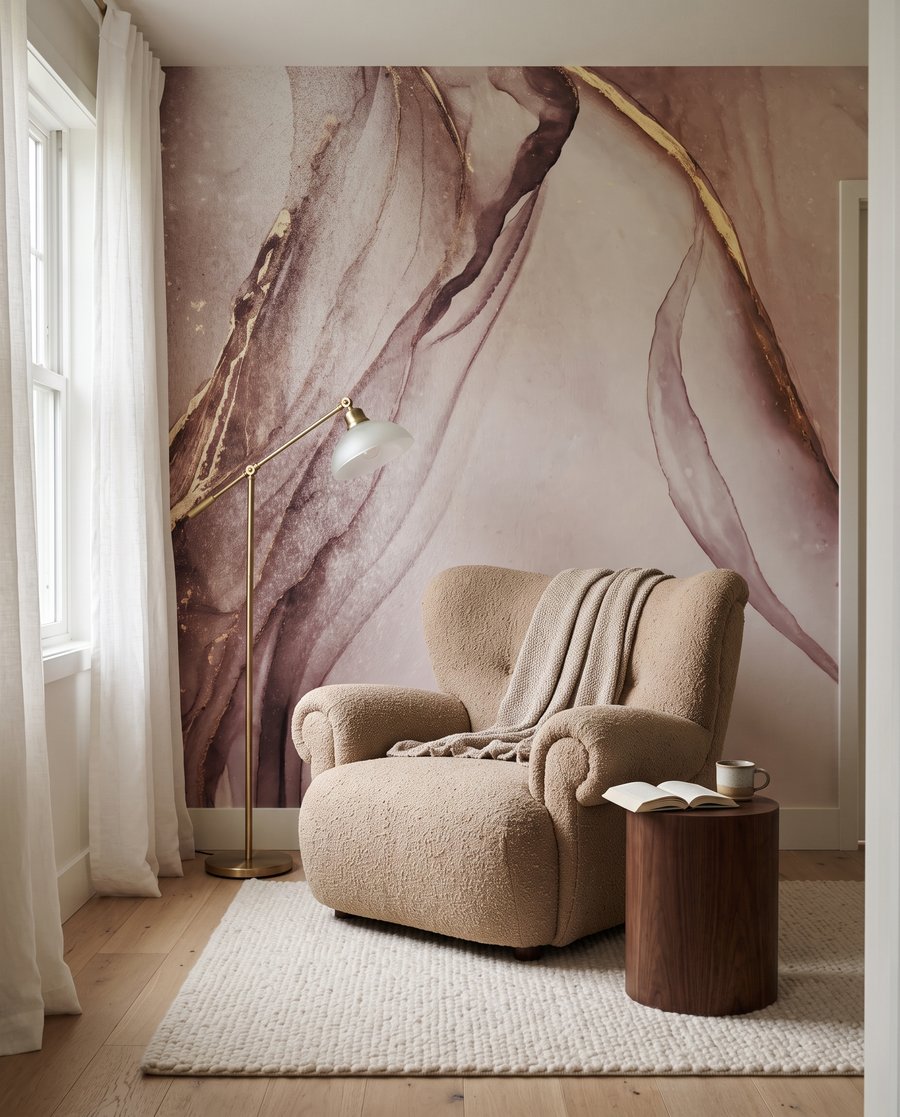 Vetas doradas fluidas — interior 4