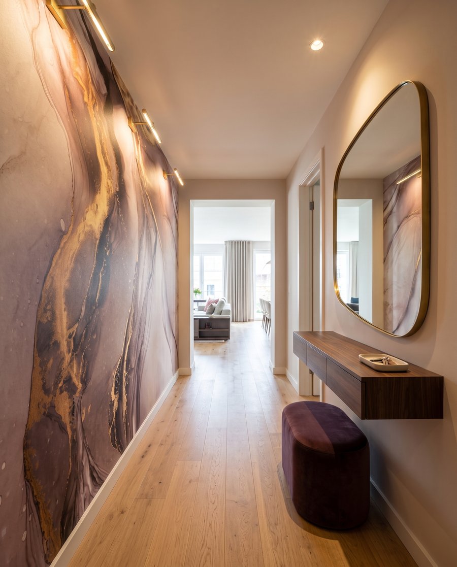 Vetas doradas fluidas — interior 5