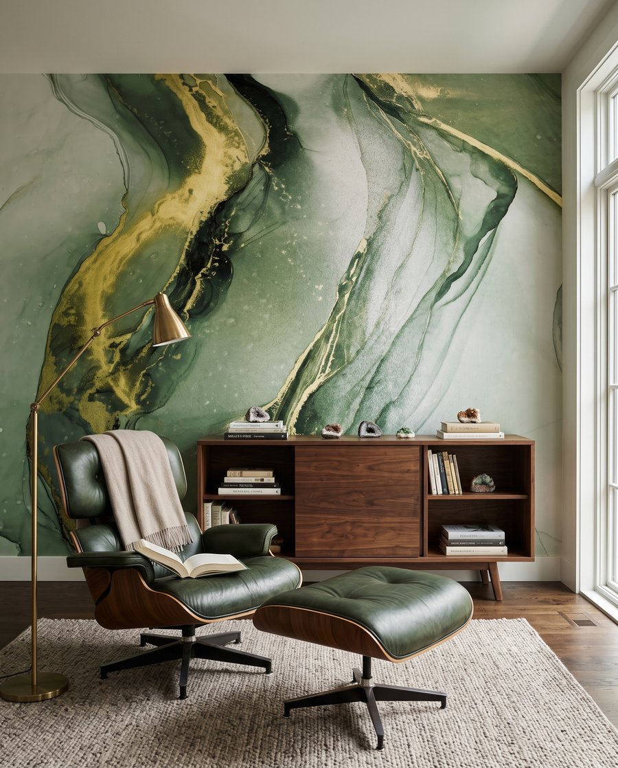 Vetas doradas fluidas — interior 2