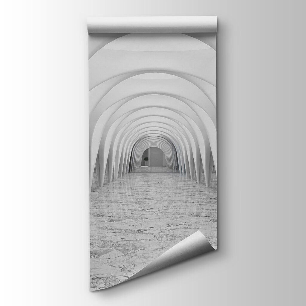 Arcos blancos en pasillo — vista del producto