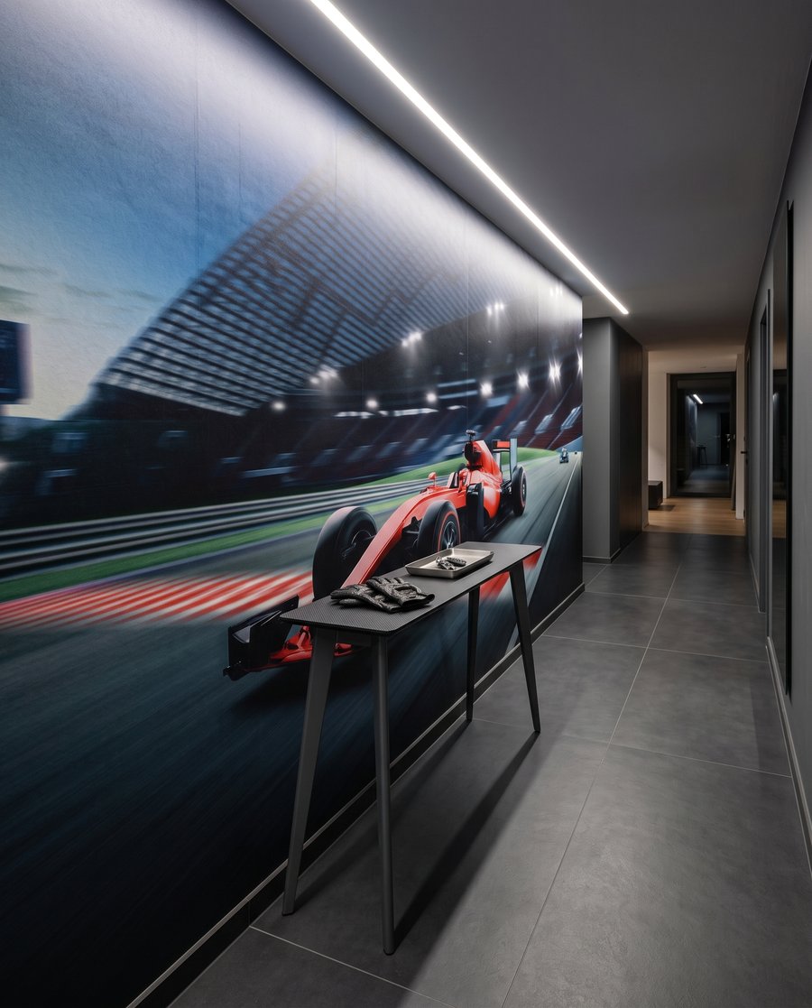 Carrera bajo luz nocturna — interior 3