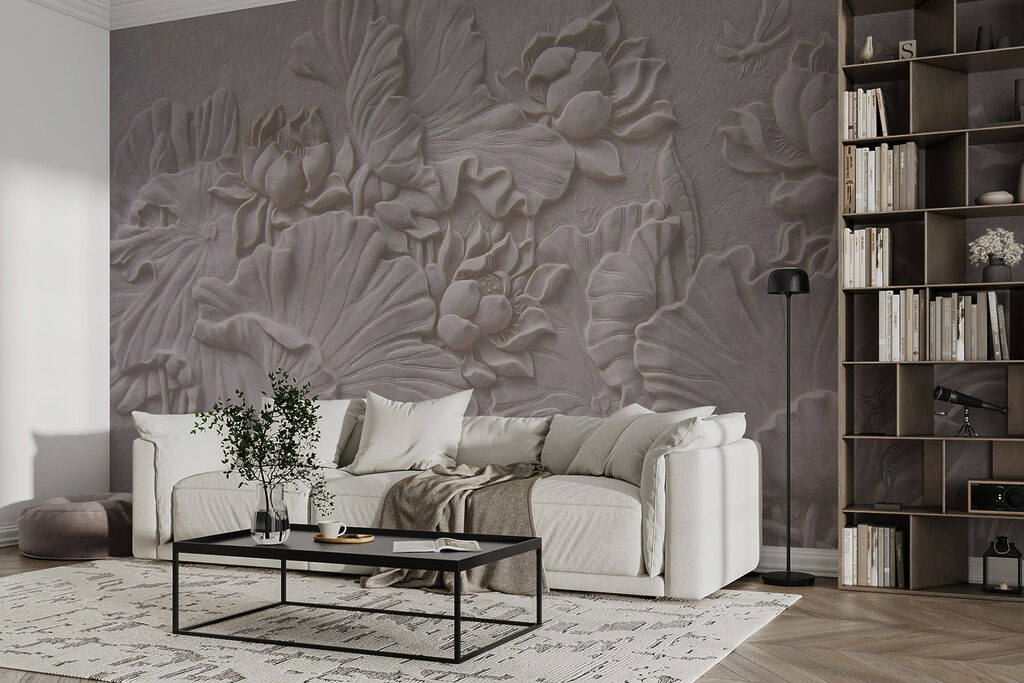 Flores de relieve pálido — interior 2