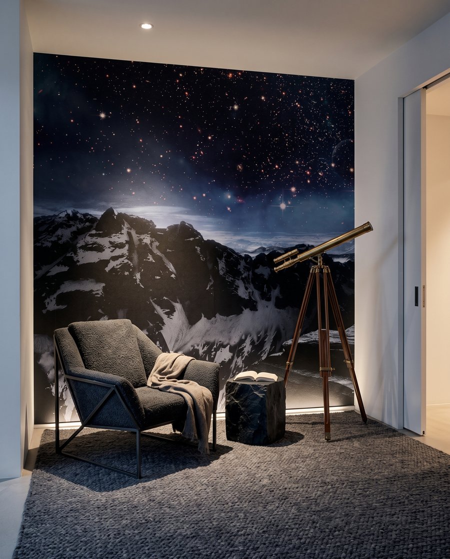Tierra sobre montañas lunares — interior 3