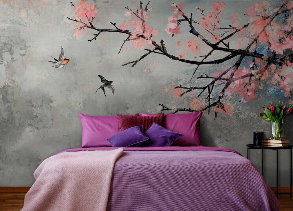 Pájaros junto a ramas — interior 4