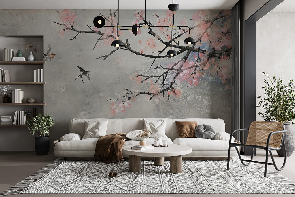 Pájaros junto a ramas — interior 11