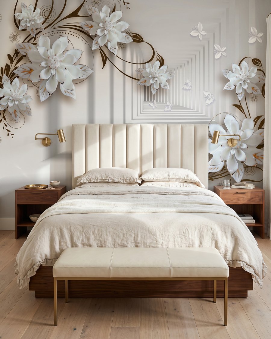 Flores junto a pasillos — interior 2