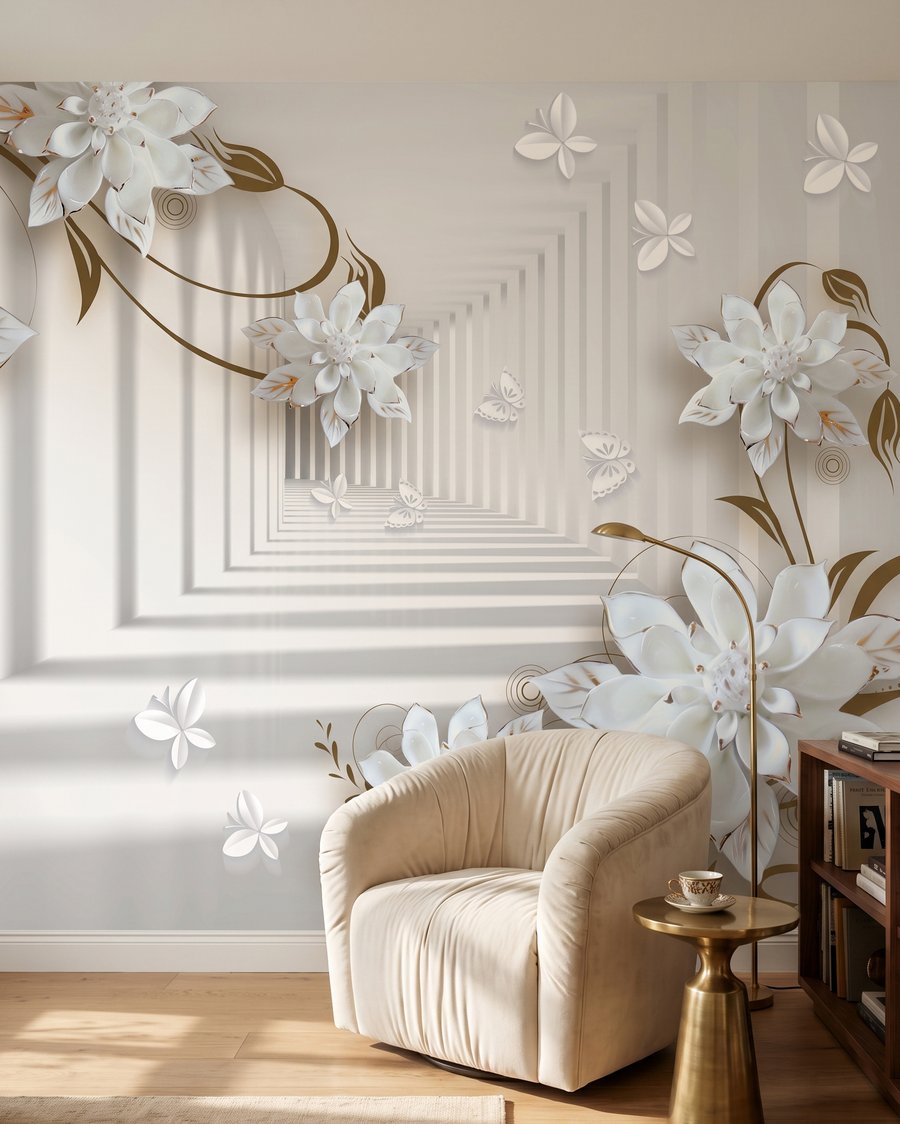 Flores junto a pasillos — interior 5