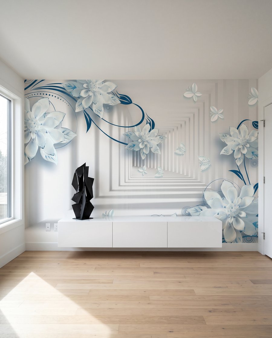 Flores junto a pasillos — interior 3