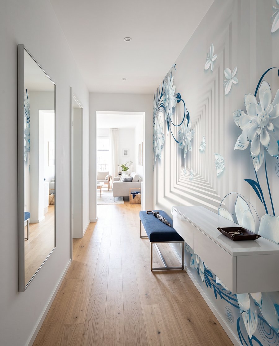Flores junto a pasillos — interior 4