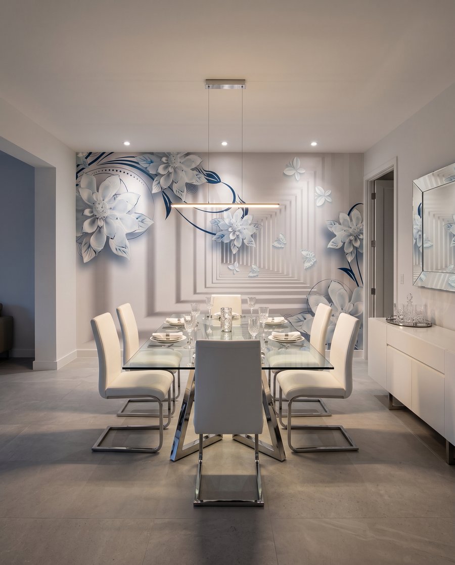 Flores junto a pasillos — interior 5