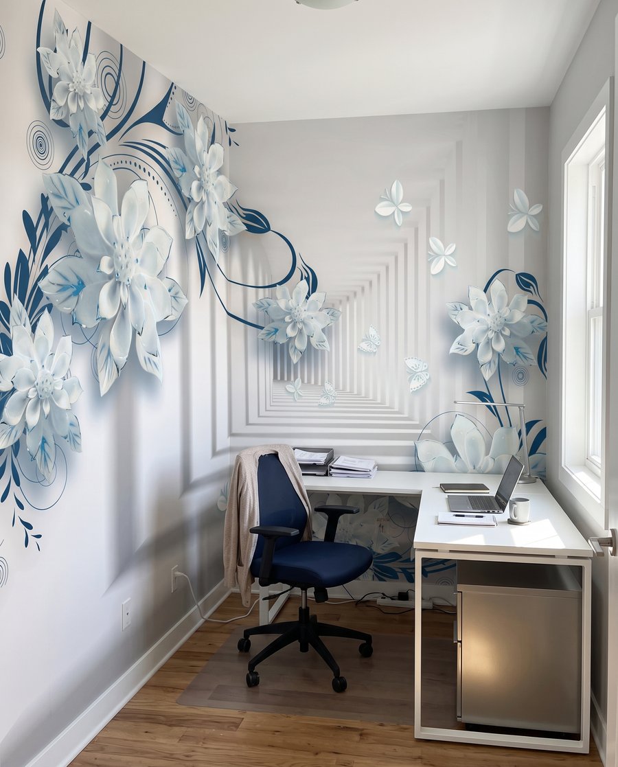 Flores junto a pasillos — interior 6