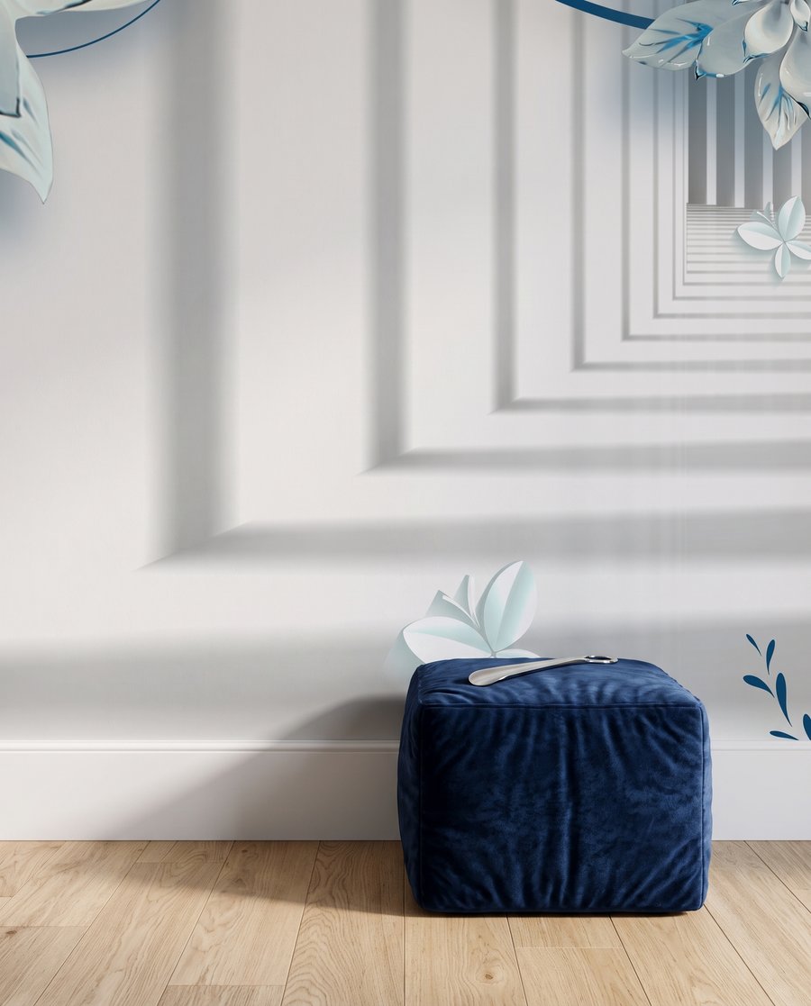 Flores junto a pasillos — detalle