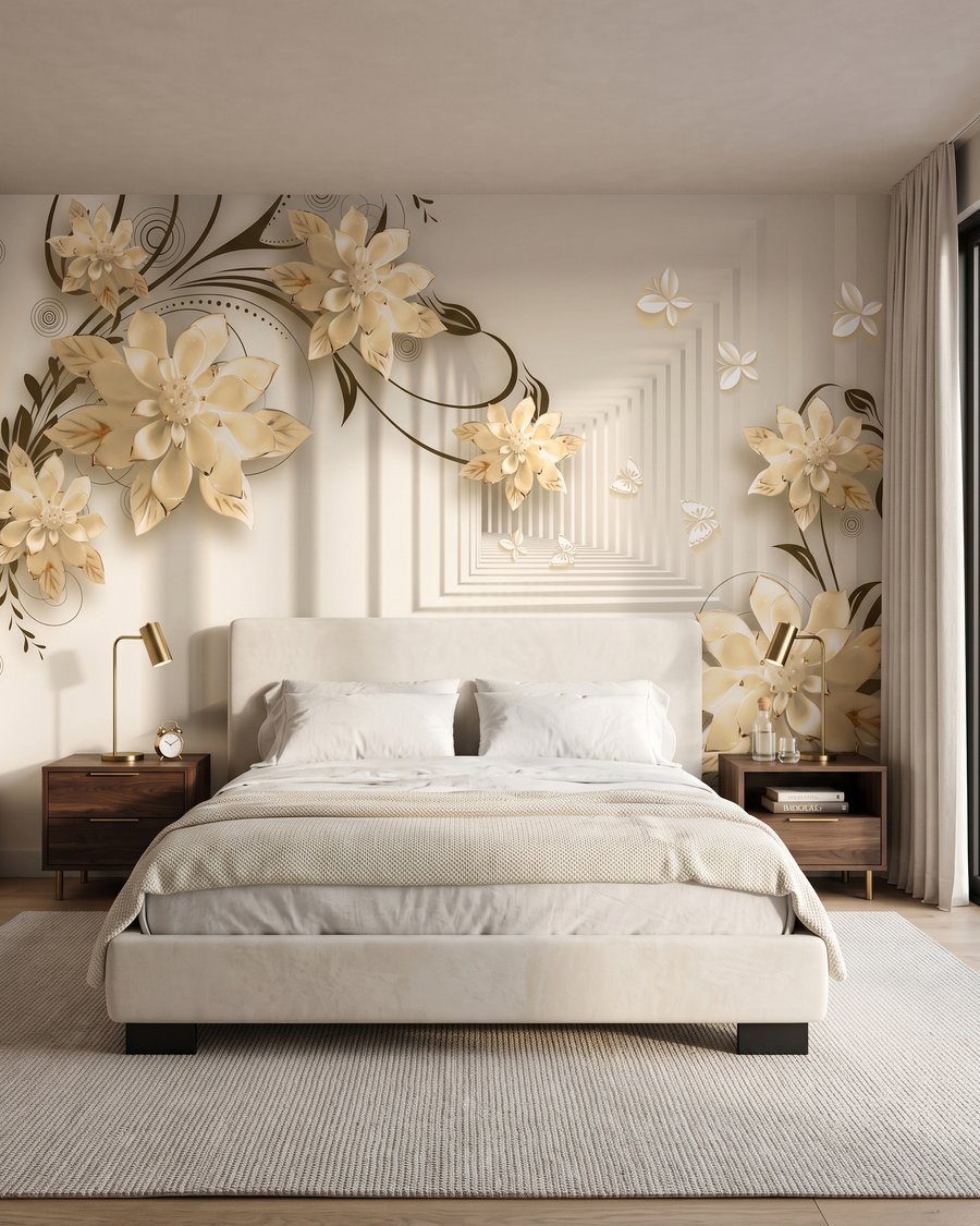 Flores junto a pasillos — interior 2