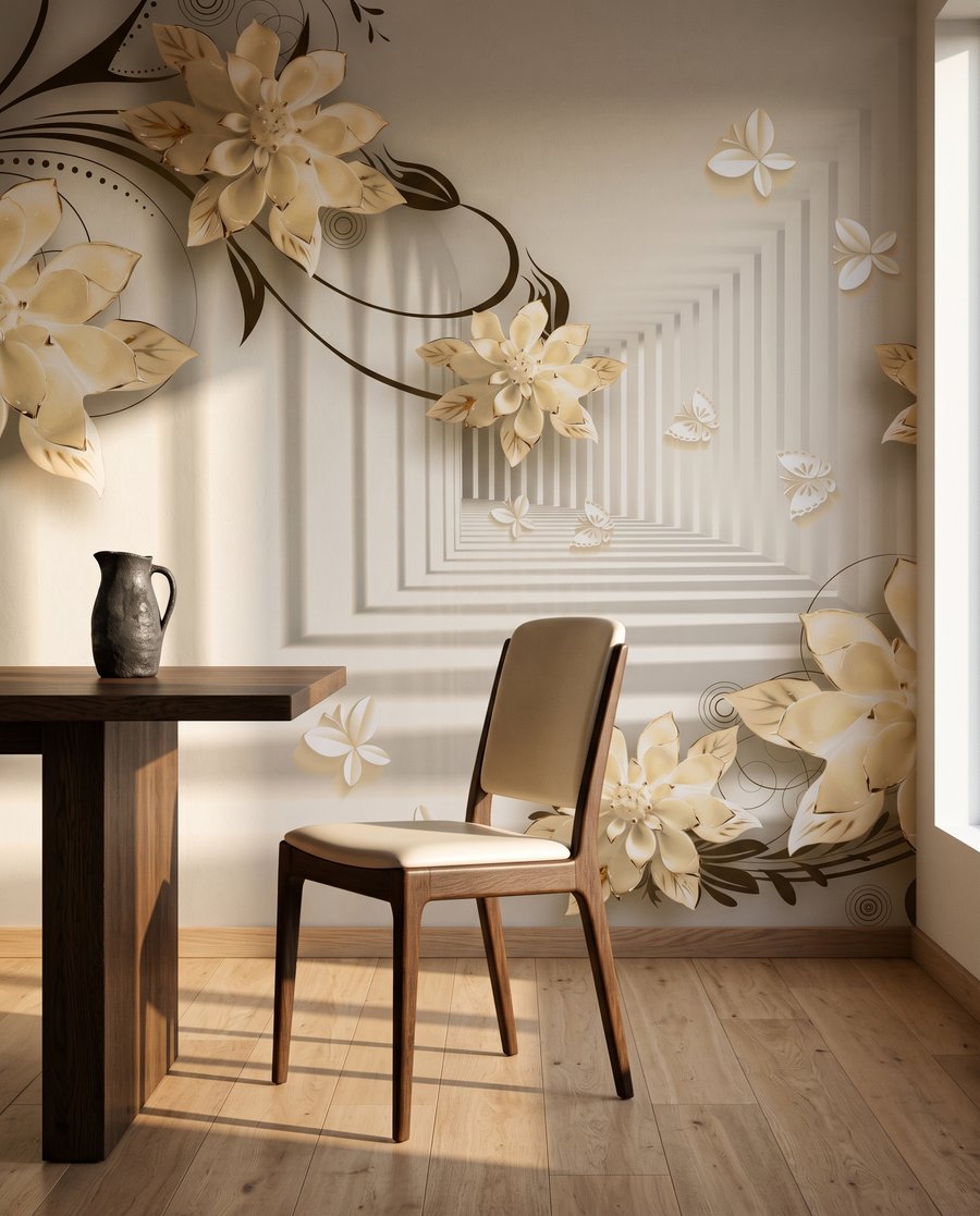 Flores junto a pasillos — interior 5
