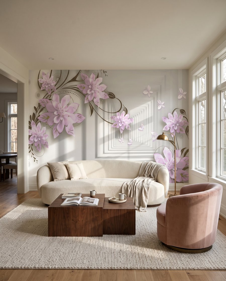 Flores junto a pasillos — interior 3