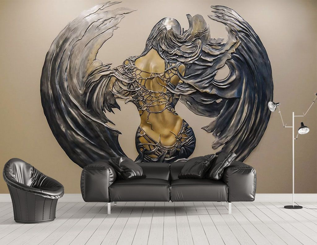 Figura alada ornamentada — interior 1