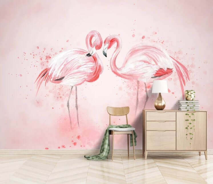 Dos flamencos en rosa — interior 1