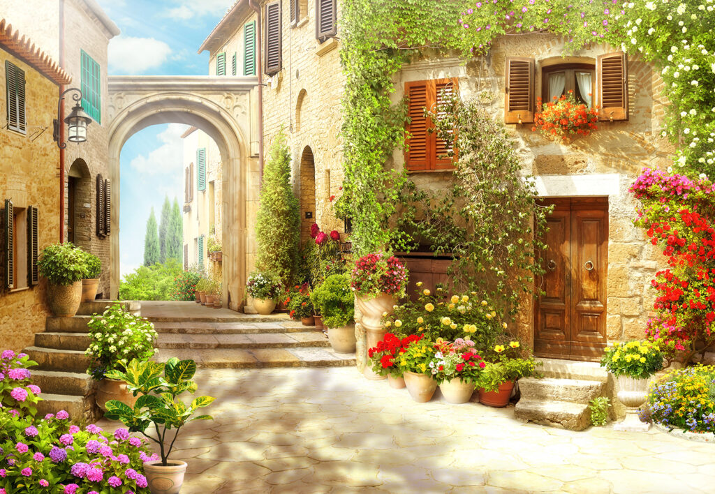 Patio lleno de sol — diseño completo