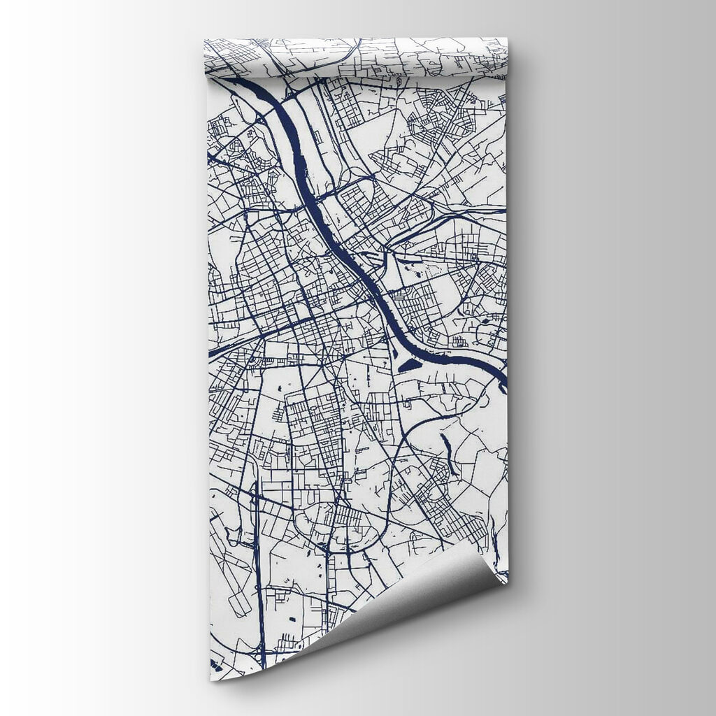 Mapa urbano en líneas — vista del producto