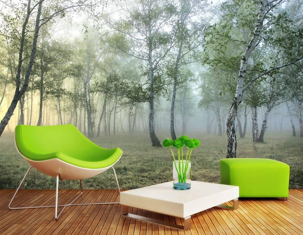 Abedules en la niebla — interior 1
