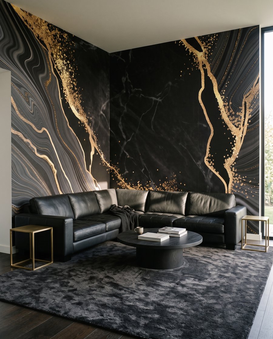 Grietas doradas en negro — interior 3
