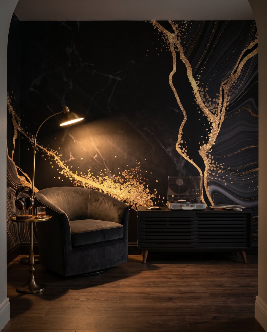 Grietas doradas en negro — interior 4