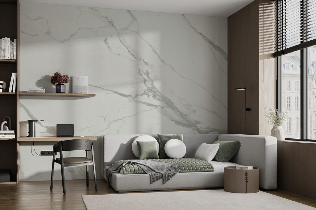 Vetas grises sobre crema — interior 2