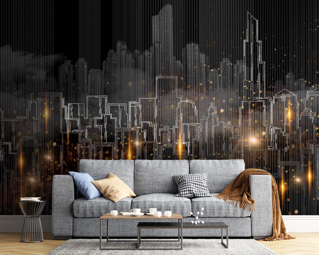 Ciudad nocturna de luces — interior 2