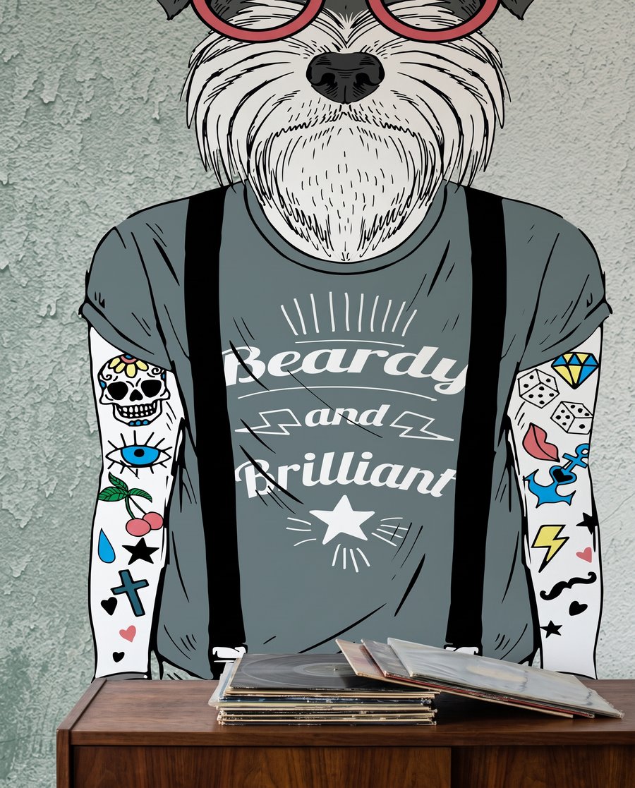 Animales con sombreros — detalle