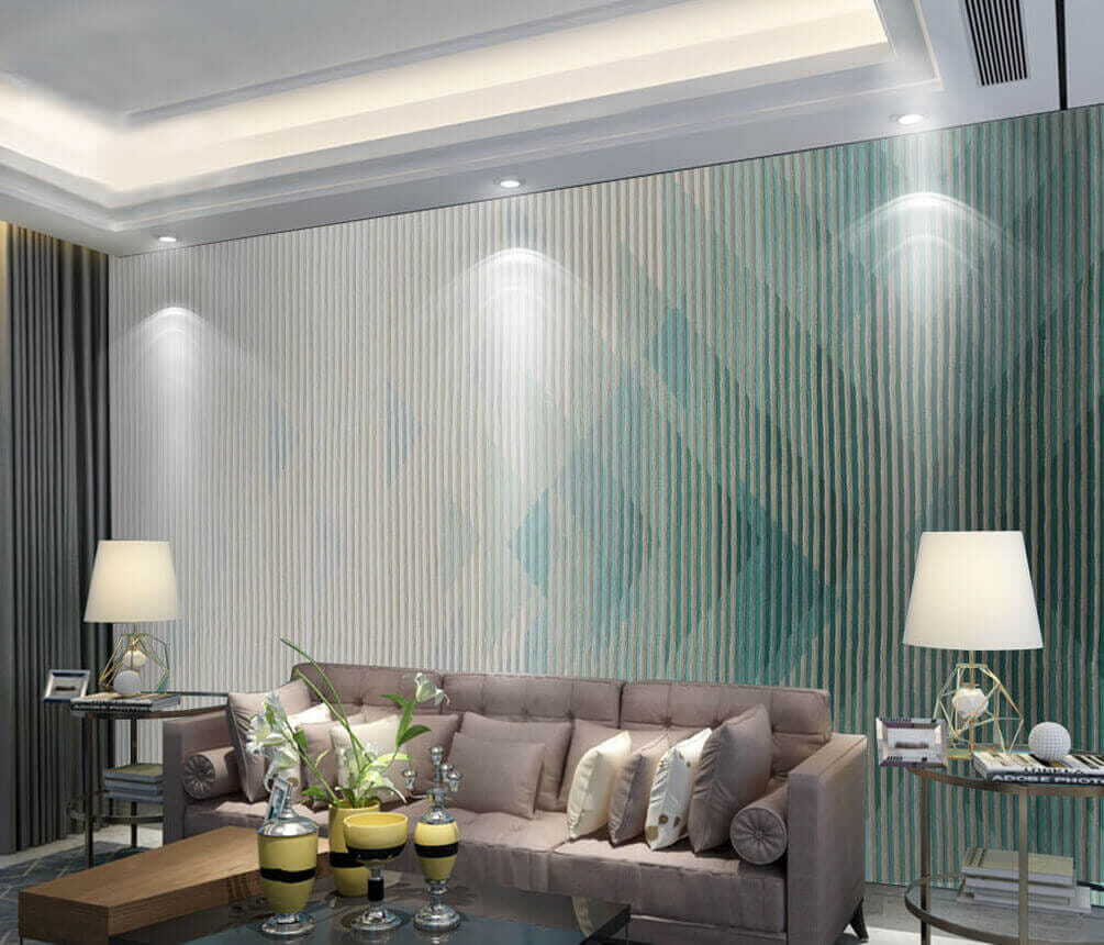 Rayas azules verticales — interior 1
