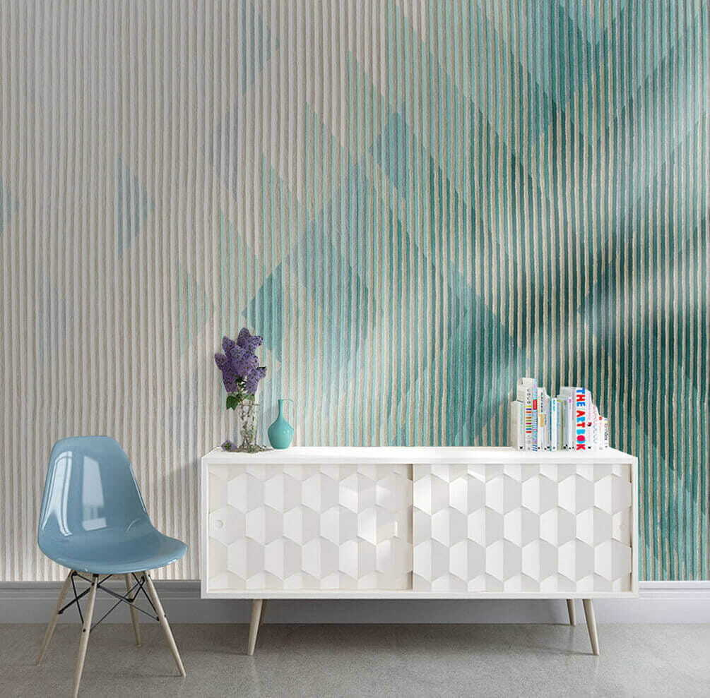 Rayas azules verticales — interior 2