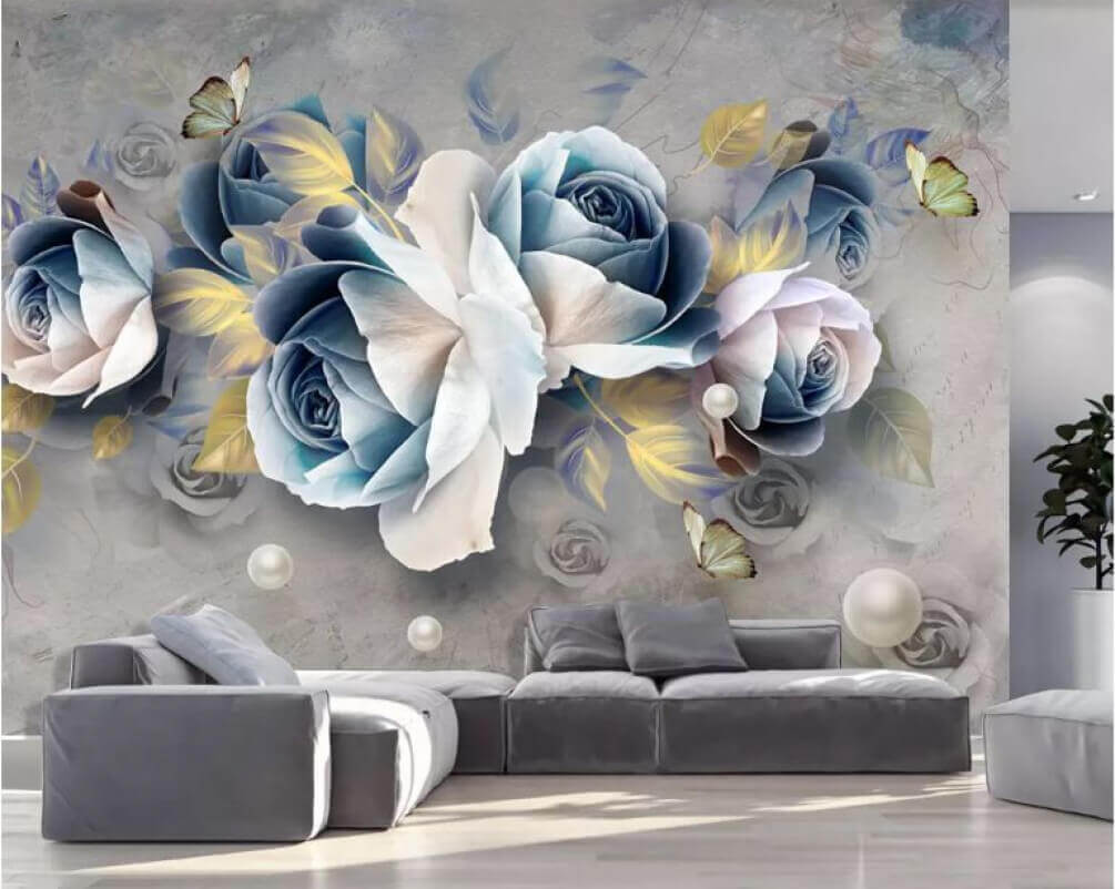 Rosas azul grisáceo — interior 1