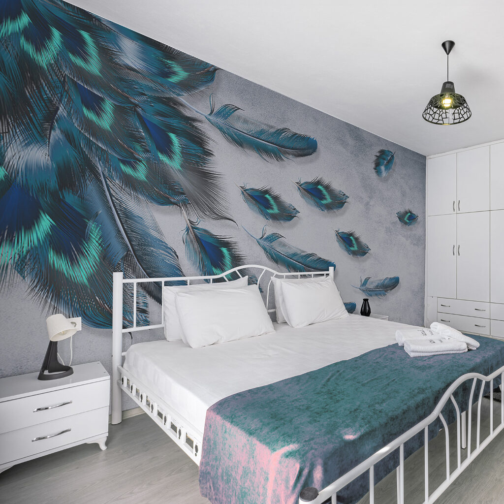 Plumas azules y turquesa — interior 10