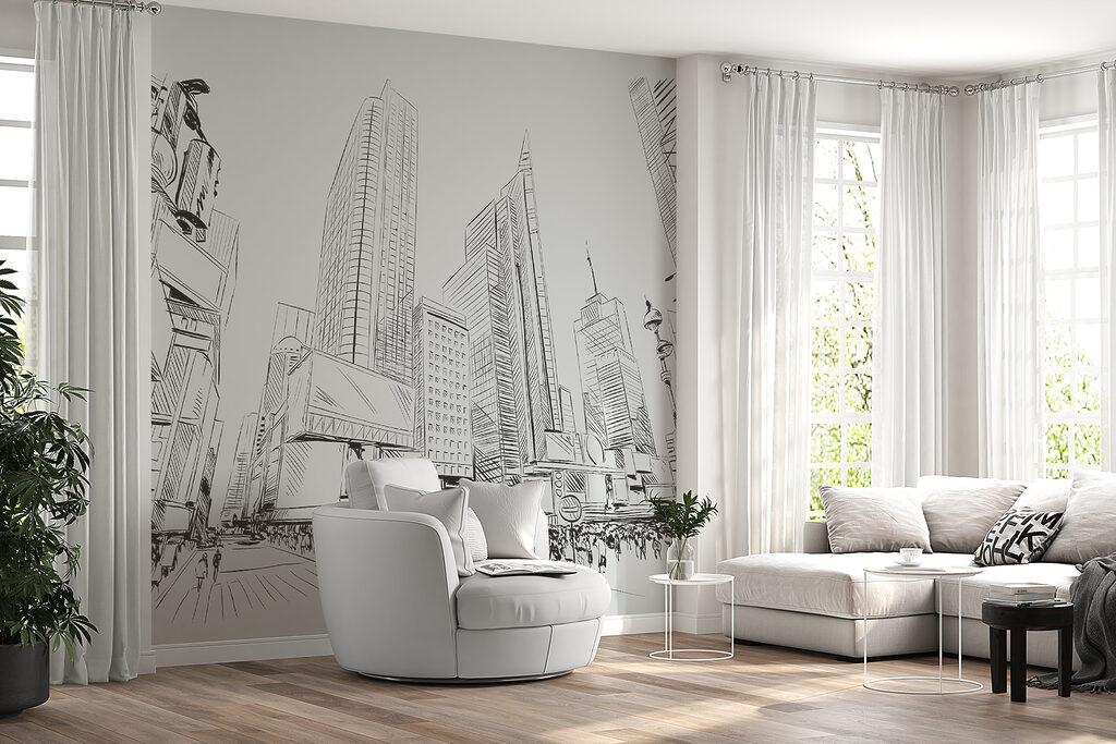 Ciudad en líneas negras — interior 3
