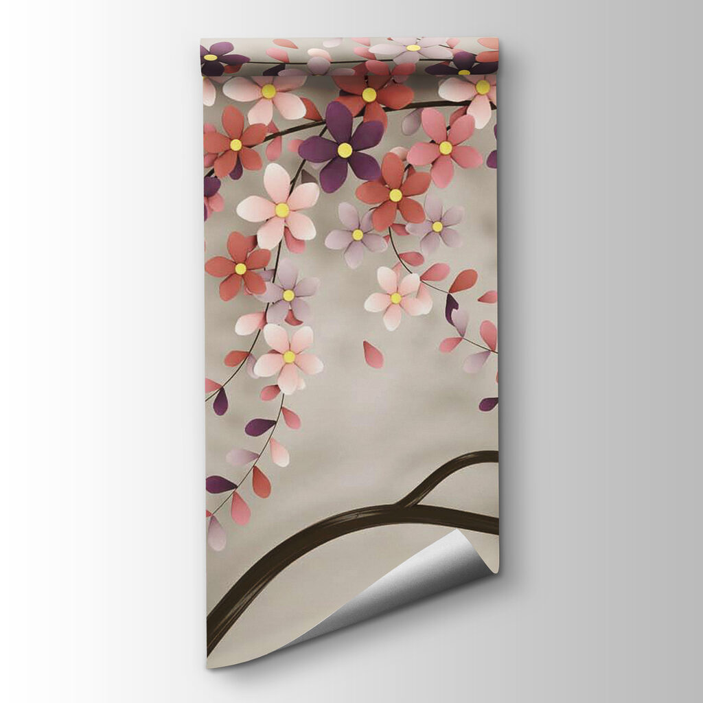 Flores sobre rama ornamental — vista del producto