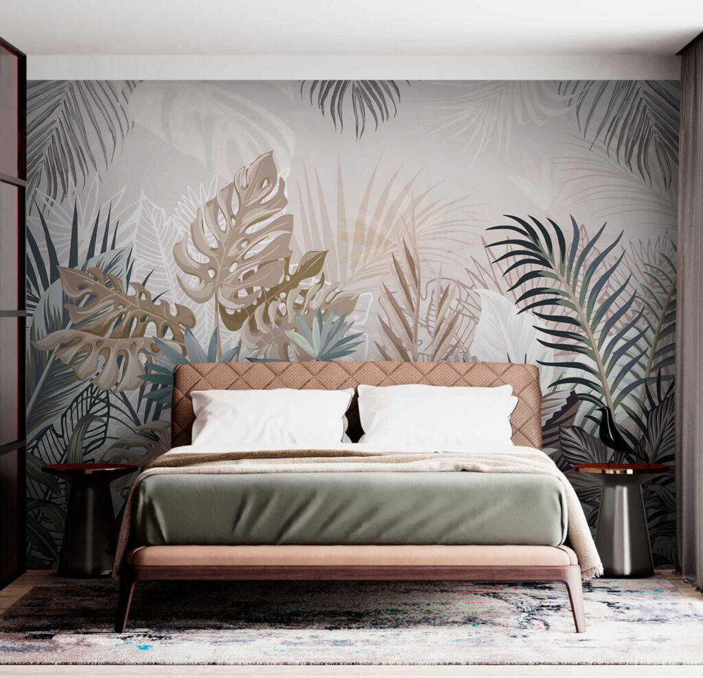 Hojas tropicales en pastel — interior 7