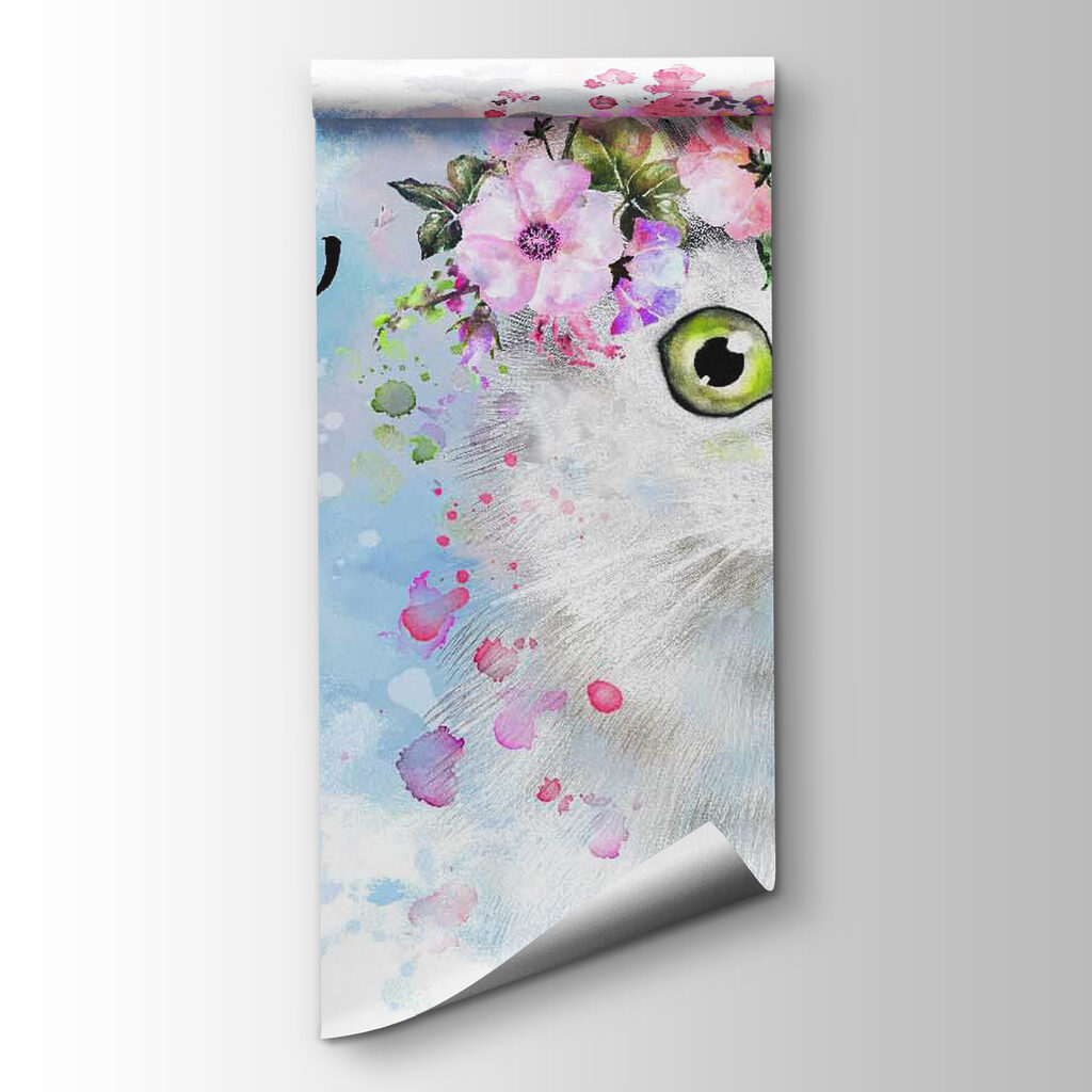 Gato con corona floral — vista del producto